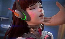 Overwatch DVA Hentai 合集,包括口交,小狗式和交